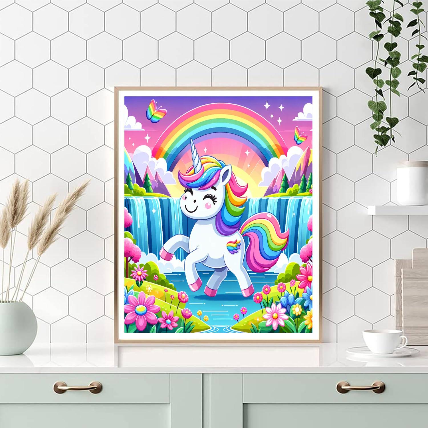 Unicorn's Rainbow Paradise DIY Paint By Numbers
