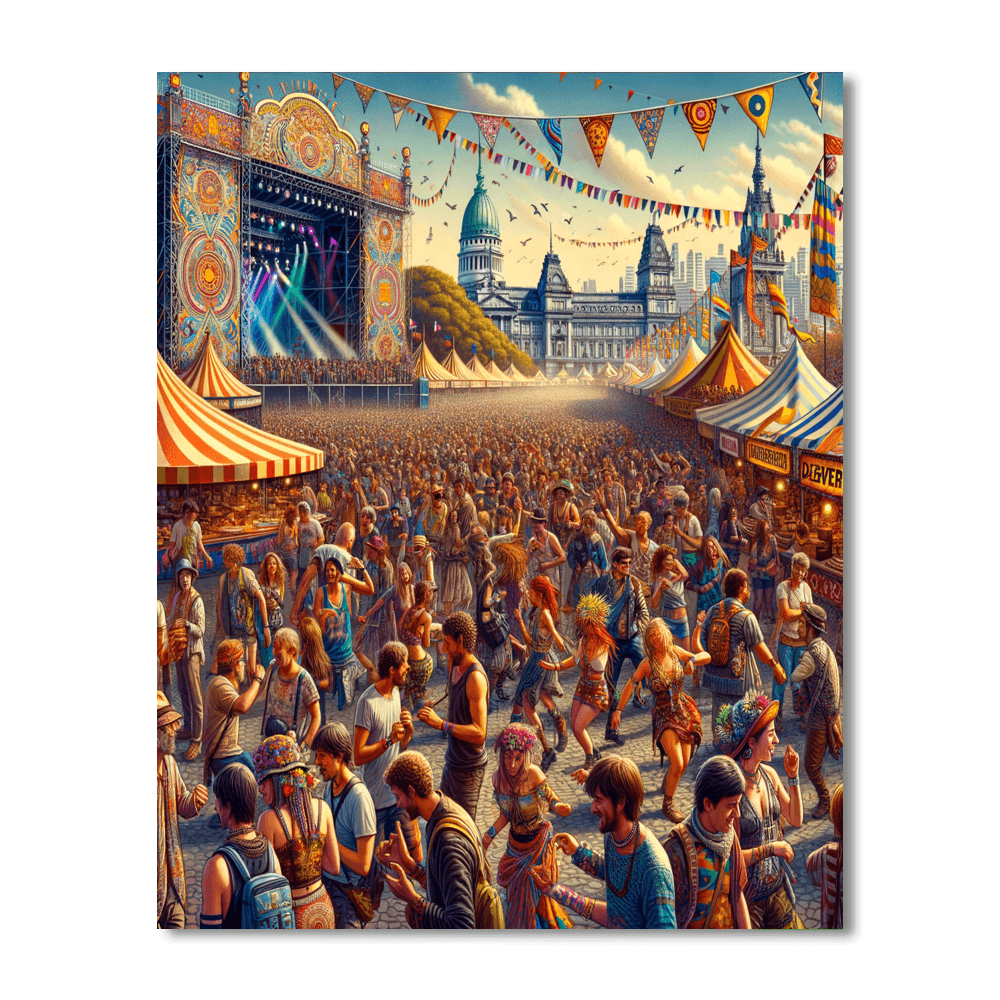 Lollapalooza Argentina Number Painting