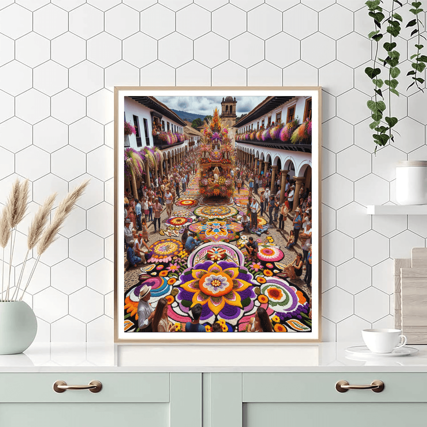 The Flower Festival Number Painting