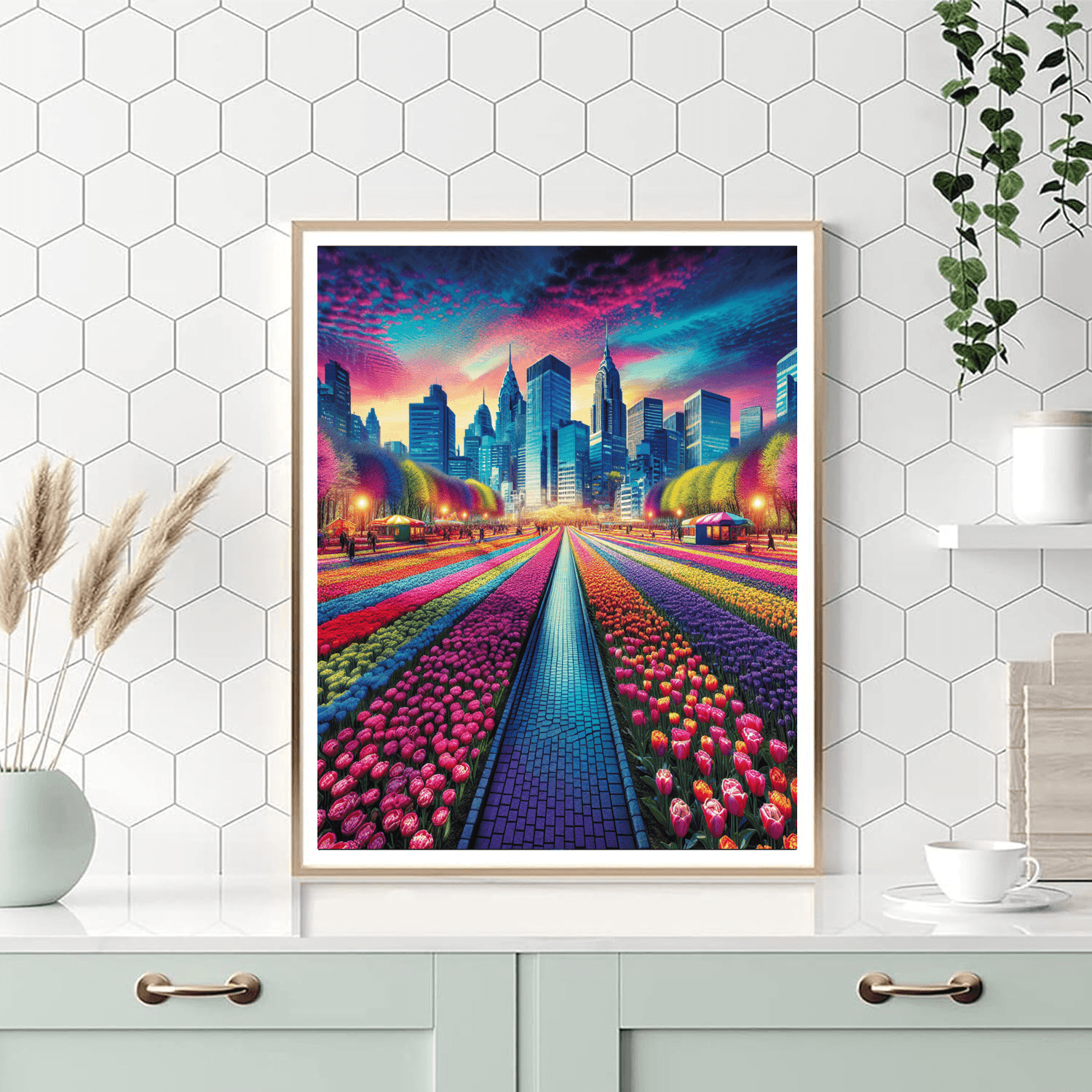 Istanbul Tulip Festival - Turkey Number Painting