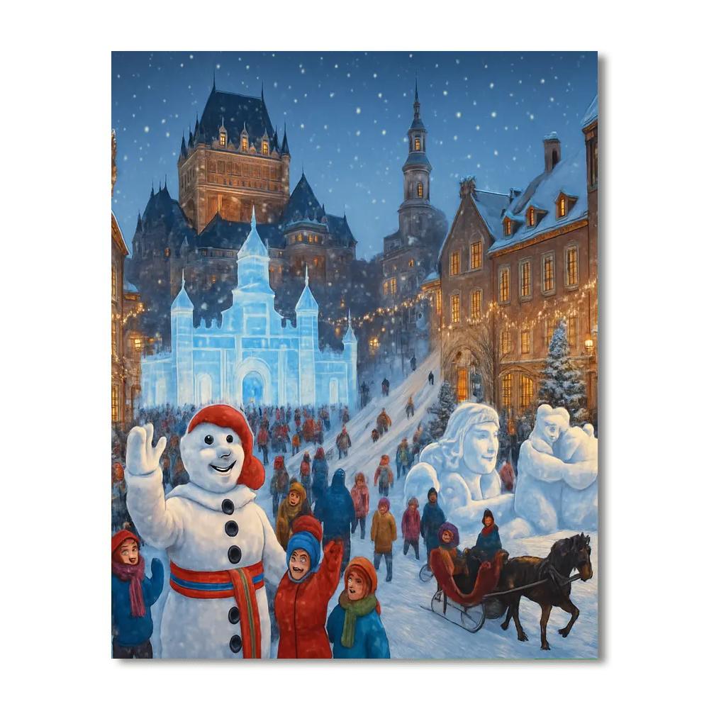 Carnaval De Québec - Quebec City DIY Paint By Numbers