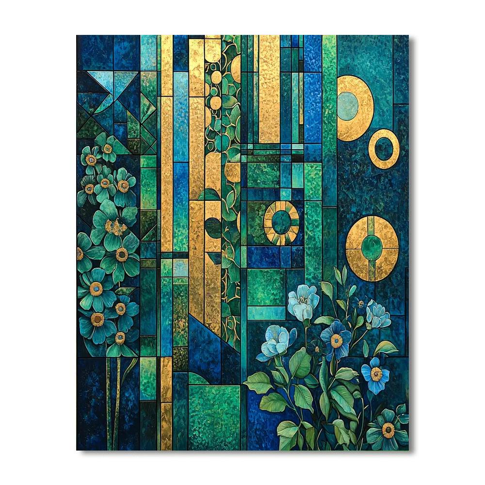 Gustav Klimt Inspired Patterns Of Serenity  Paint By Numbers Kits