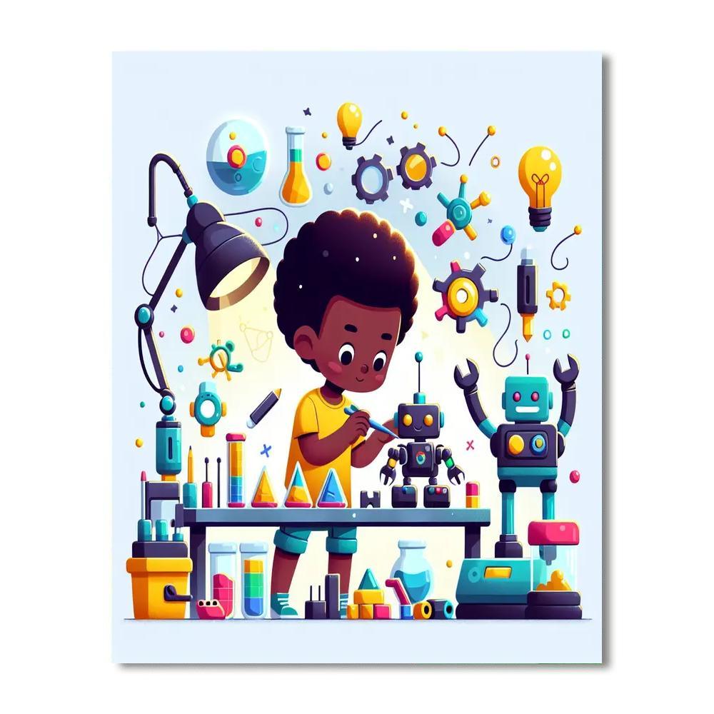 Robotics Genius Lab Paint By Numbers Kits