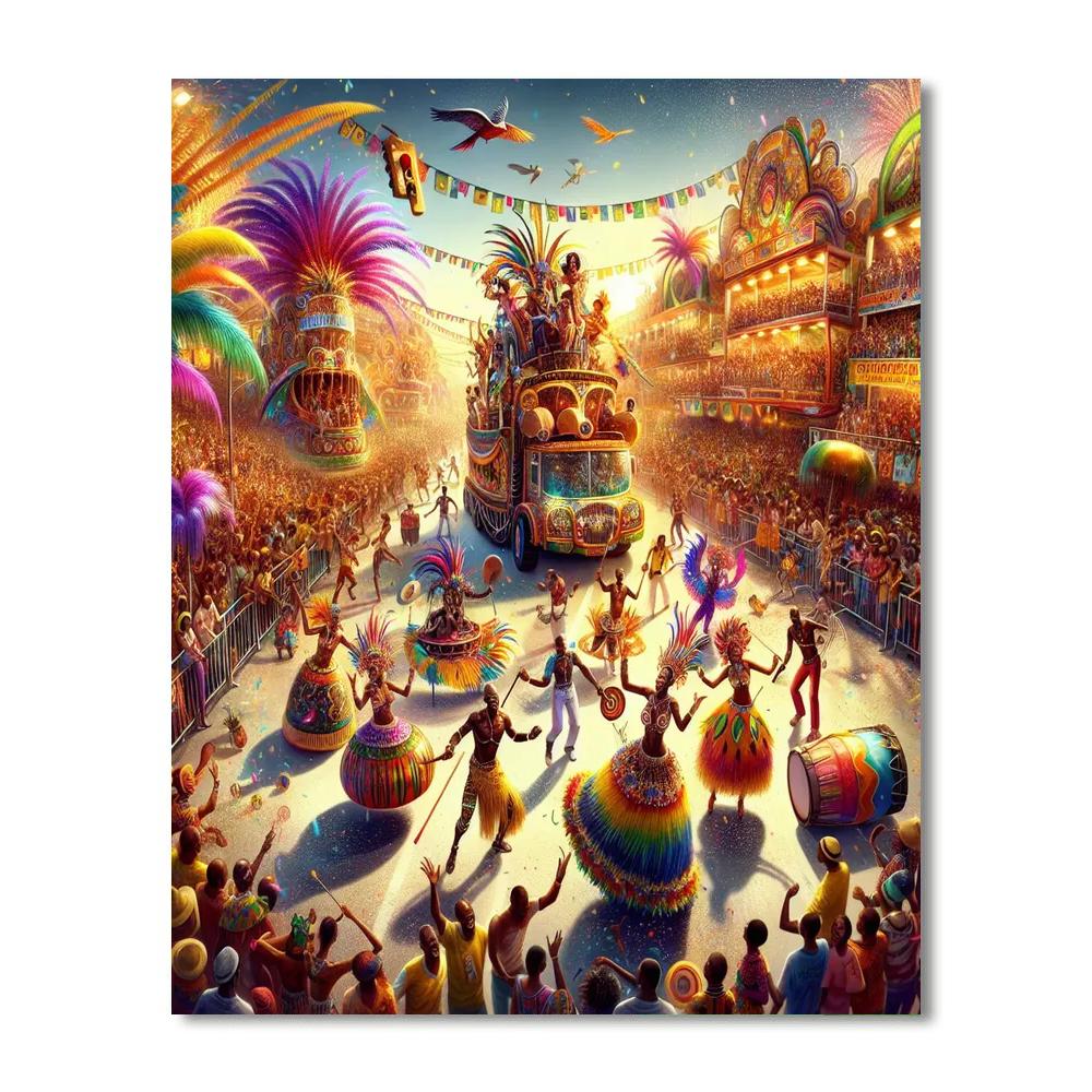 Carnival De Salvador - Brazil Paint By Numbers Kits