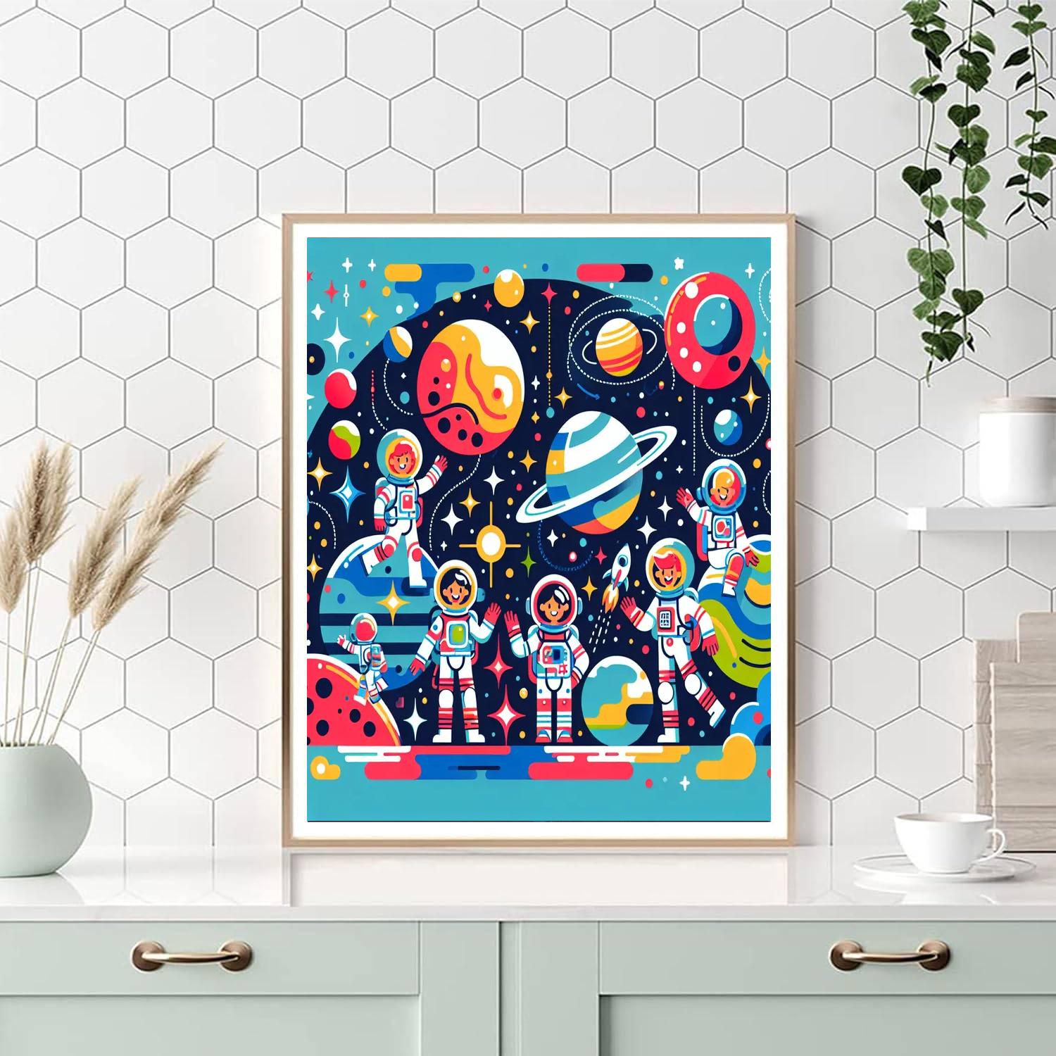 Space Explorers League Paint By Color
