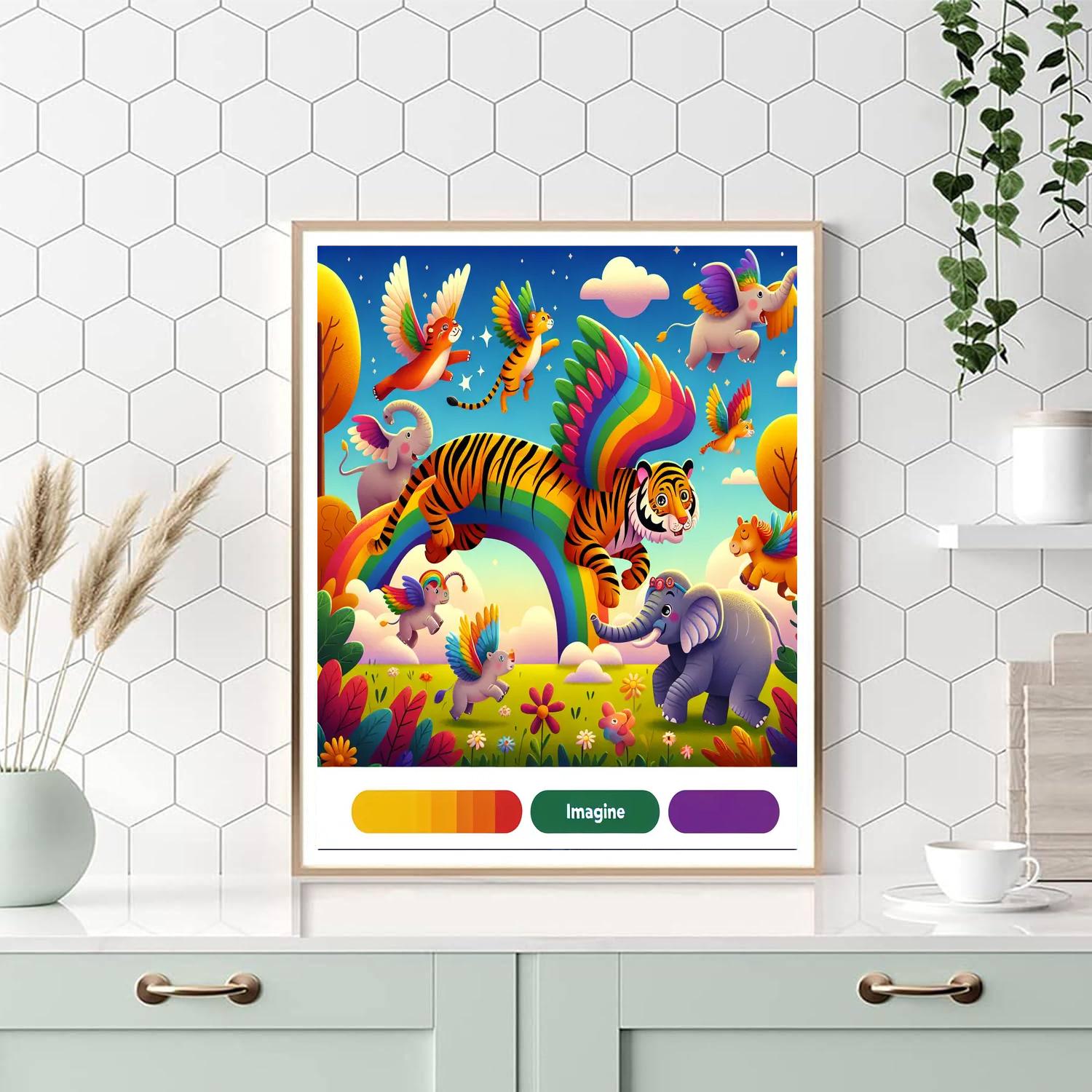 Fantasy Zoo Painting By Numbers Kit