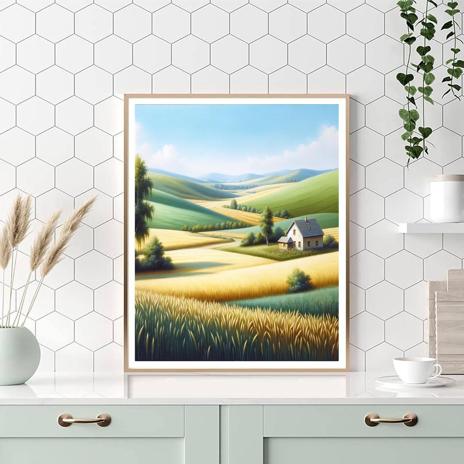Gentle Countryside Whisper Paint By Numbers Art