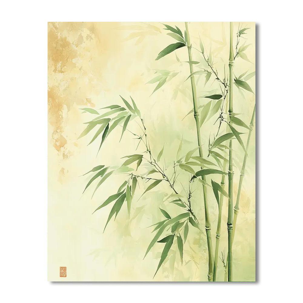 Zhao Mengfu Inspired Whispers Of The Bamboo  Numbered Painting Kits
