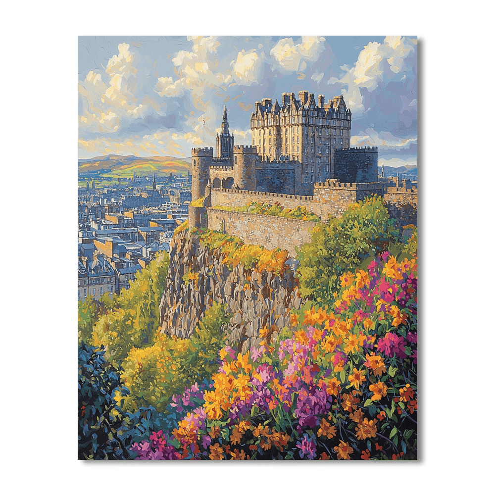 The Edinburgh Castle Numbered Painting Kits