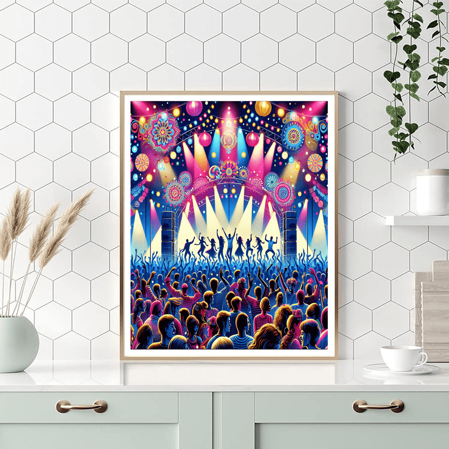 Dynamic Music Festival Painting By Numbers Kit