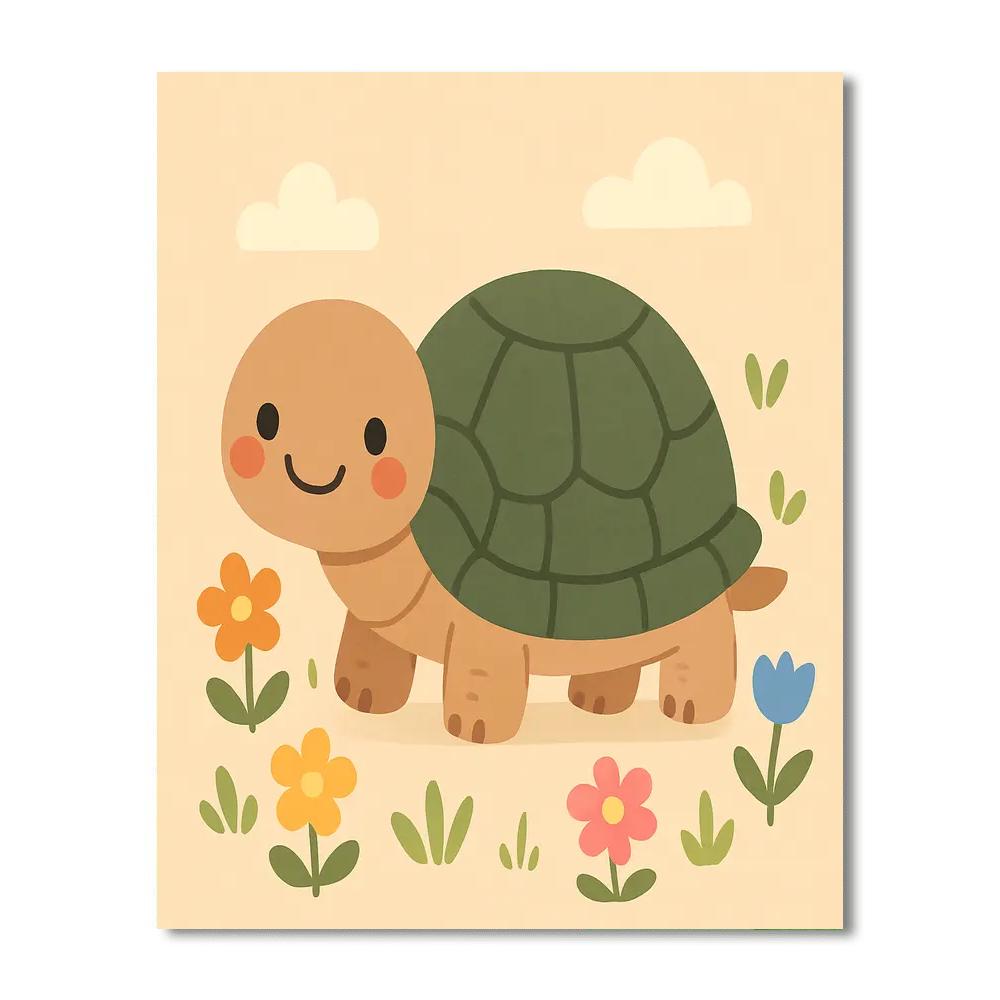 Cute Tortoise Numbered Painting Kits