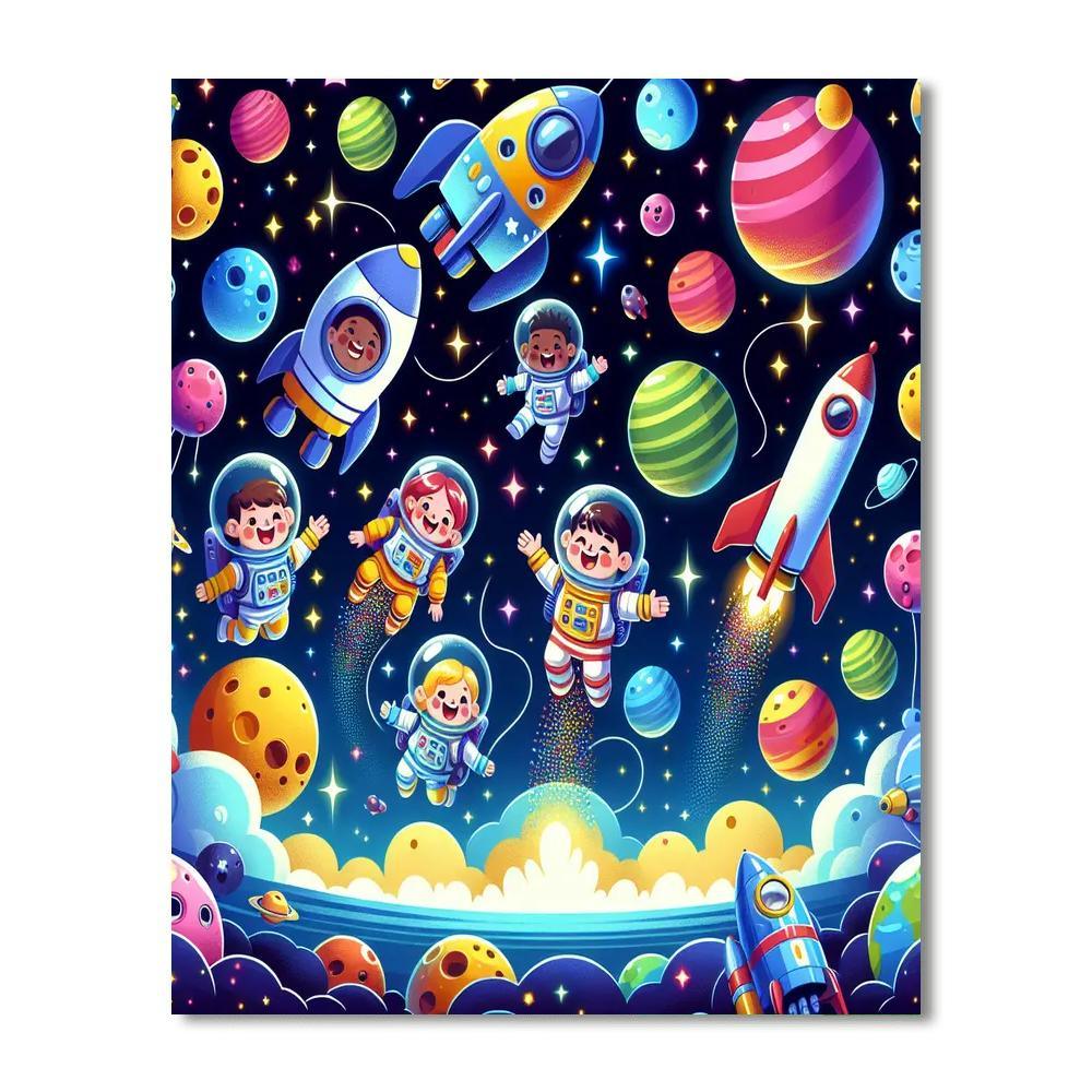 The Great Space Odyssey Painting By Numbers Kit