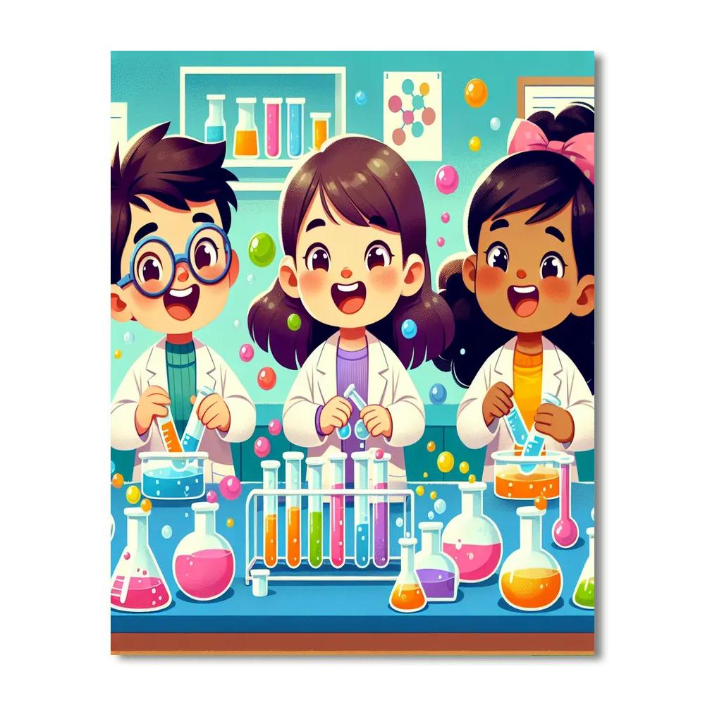 The Amazing Science Lab Number Painting