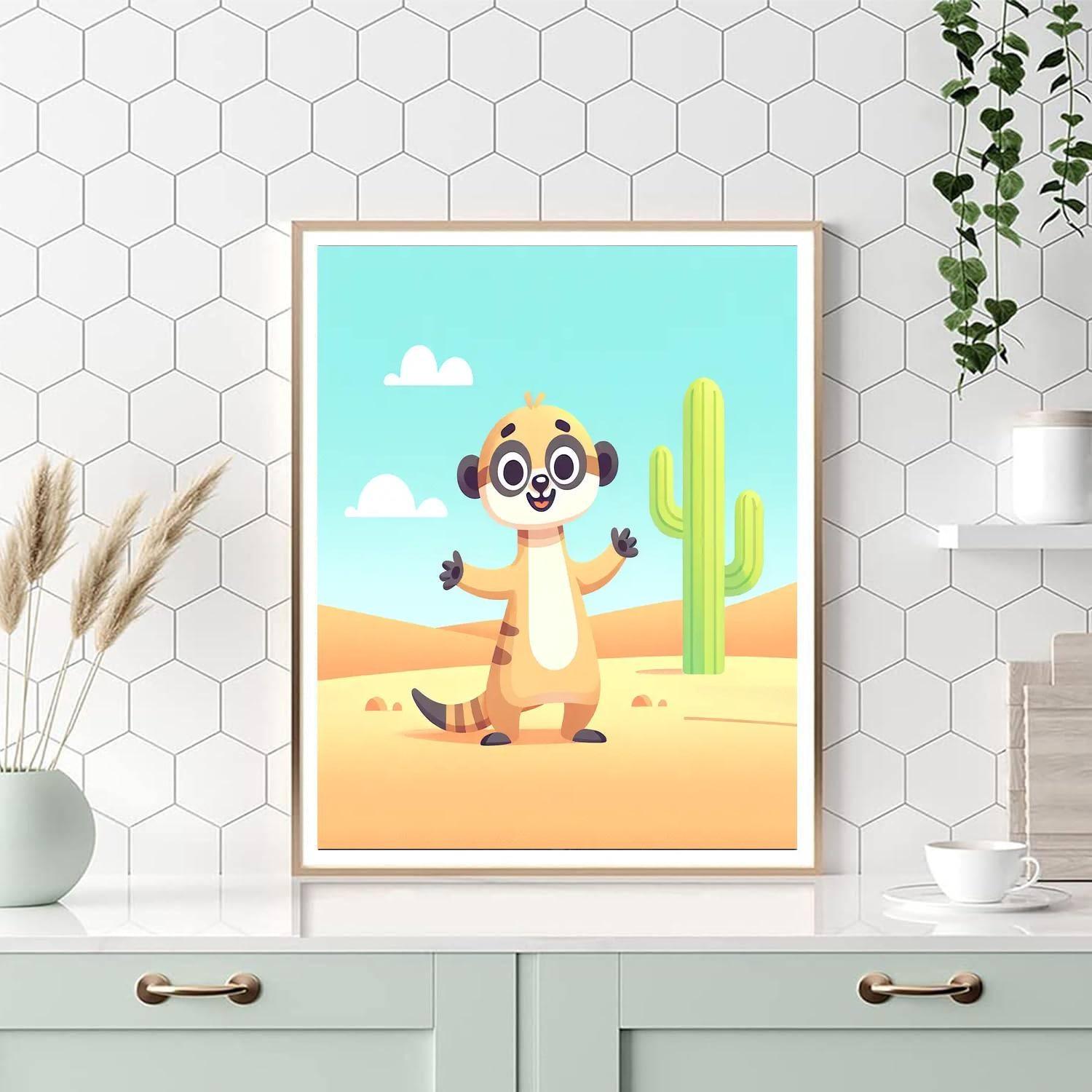 Mirthful Meerkat Painting By Numbers Kit