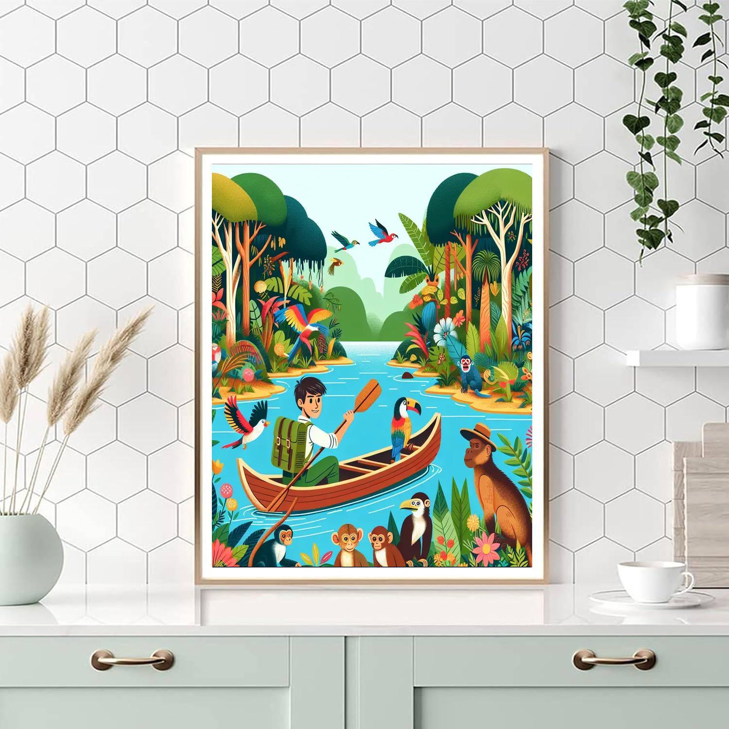 Adventurous Amazon Expedition Painting Number Kit