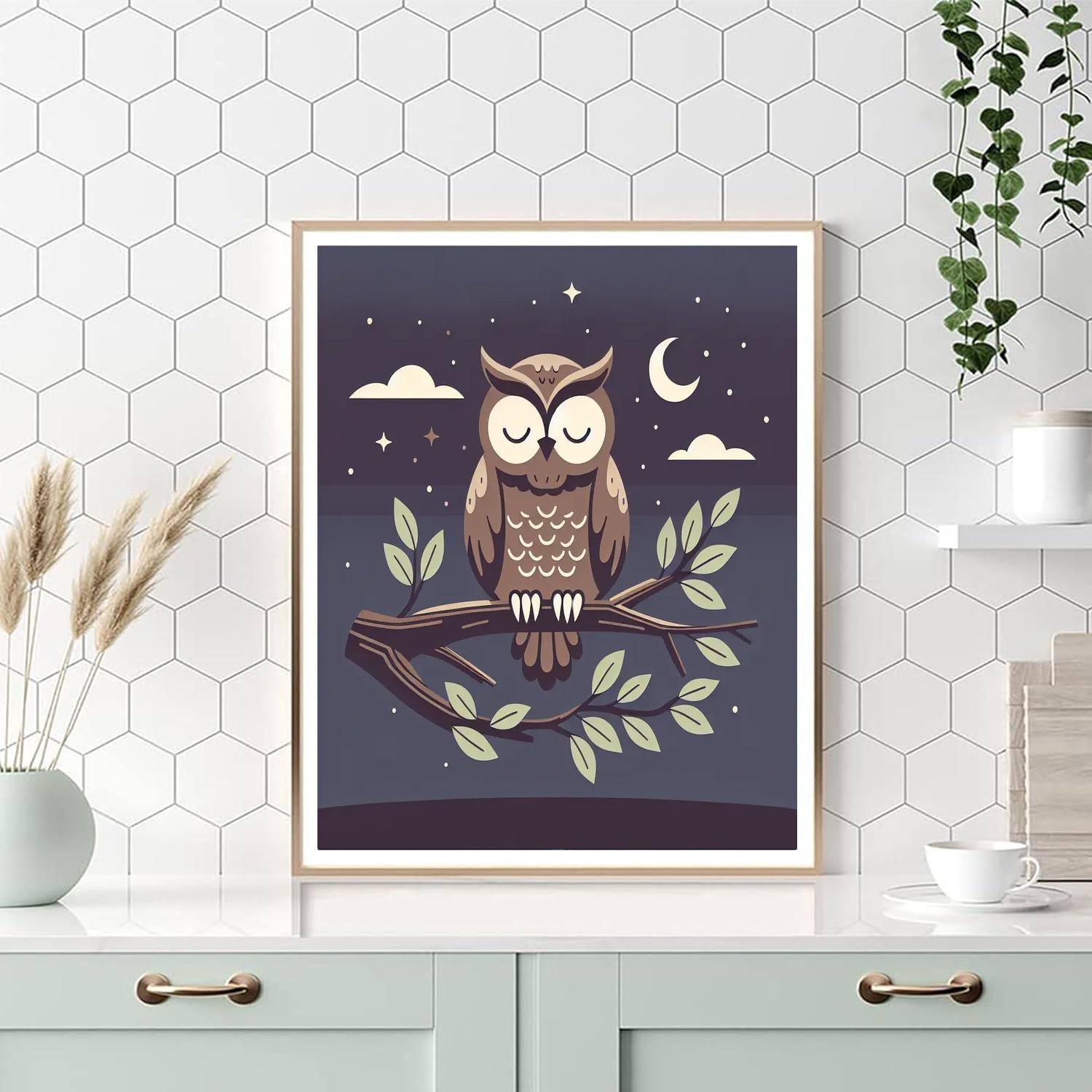 Mystic Owls Paint By Numbers Art