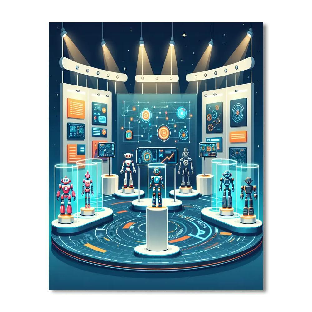 Robot World Expo Numbered Painting Kits