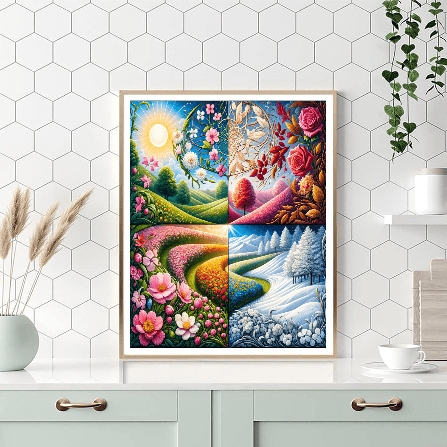 Seasonal Changes DIY Paint By Numbers