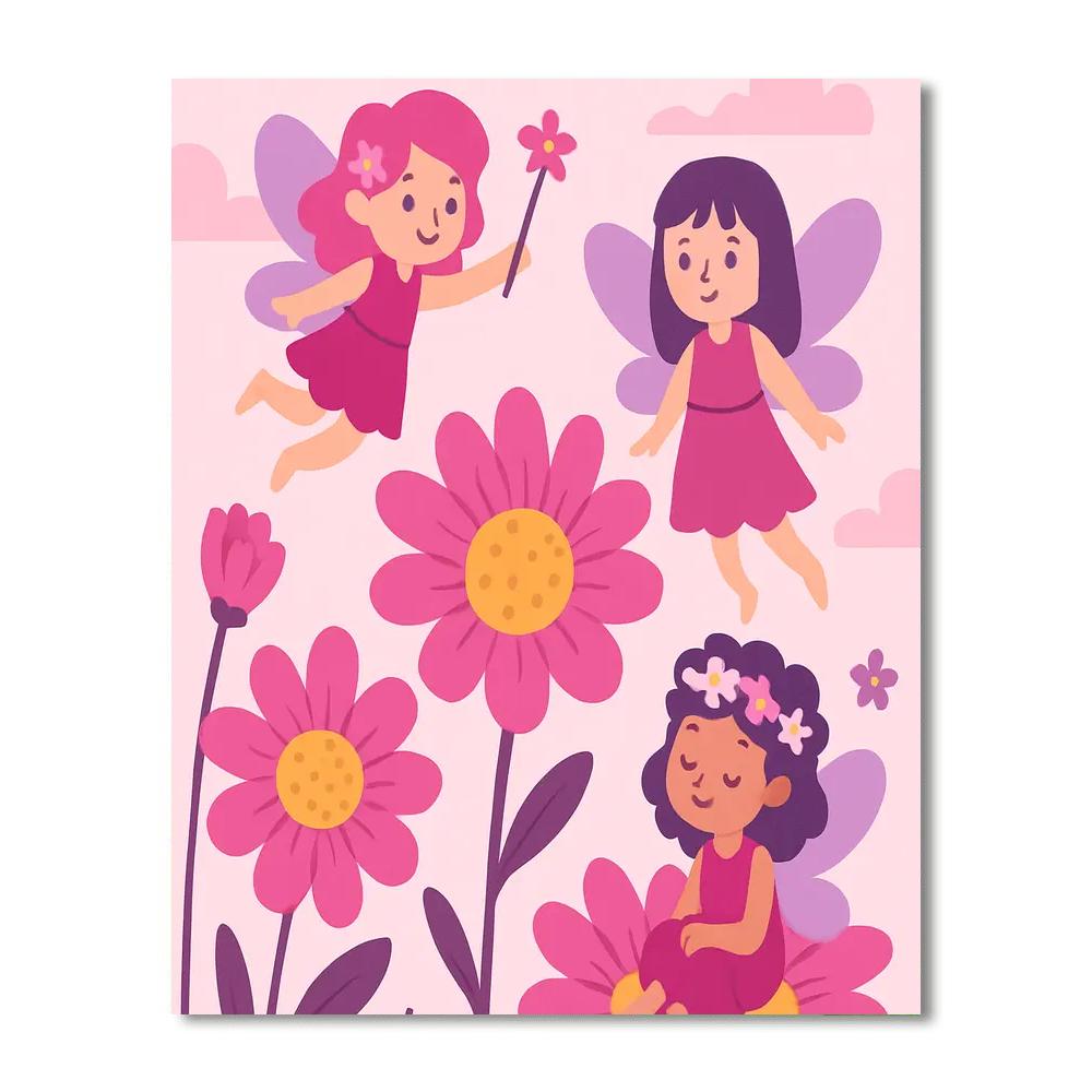 Flower Fairy Land Paint By Color