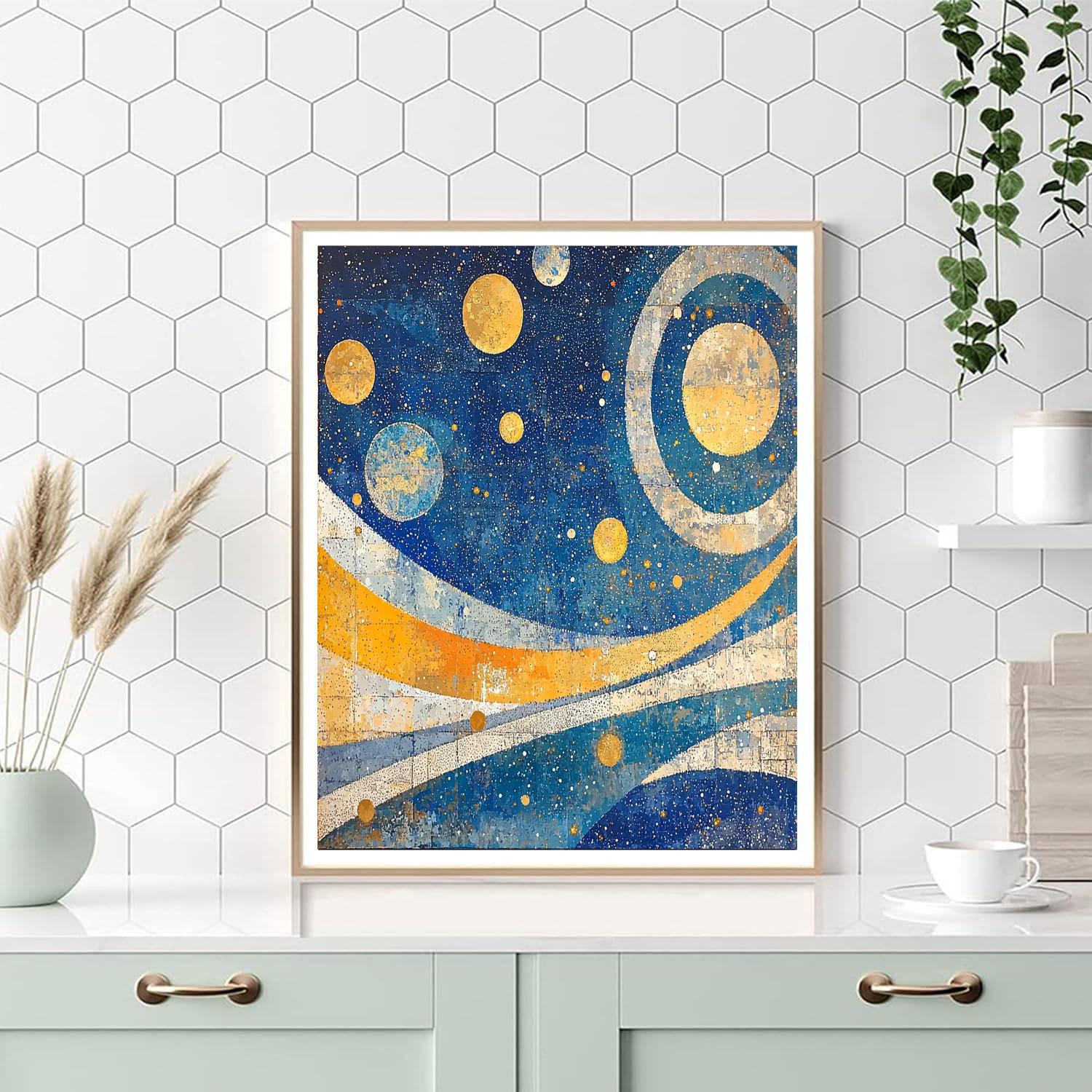 Georges Seurat Inspired Celestial Orbits  Numbered Painting Kits