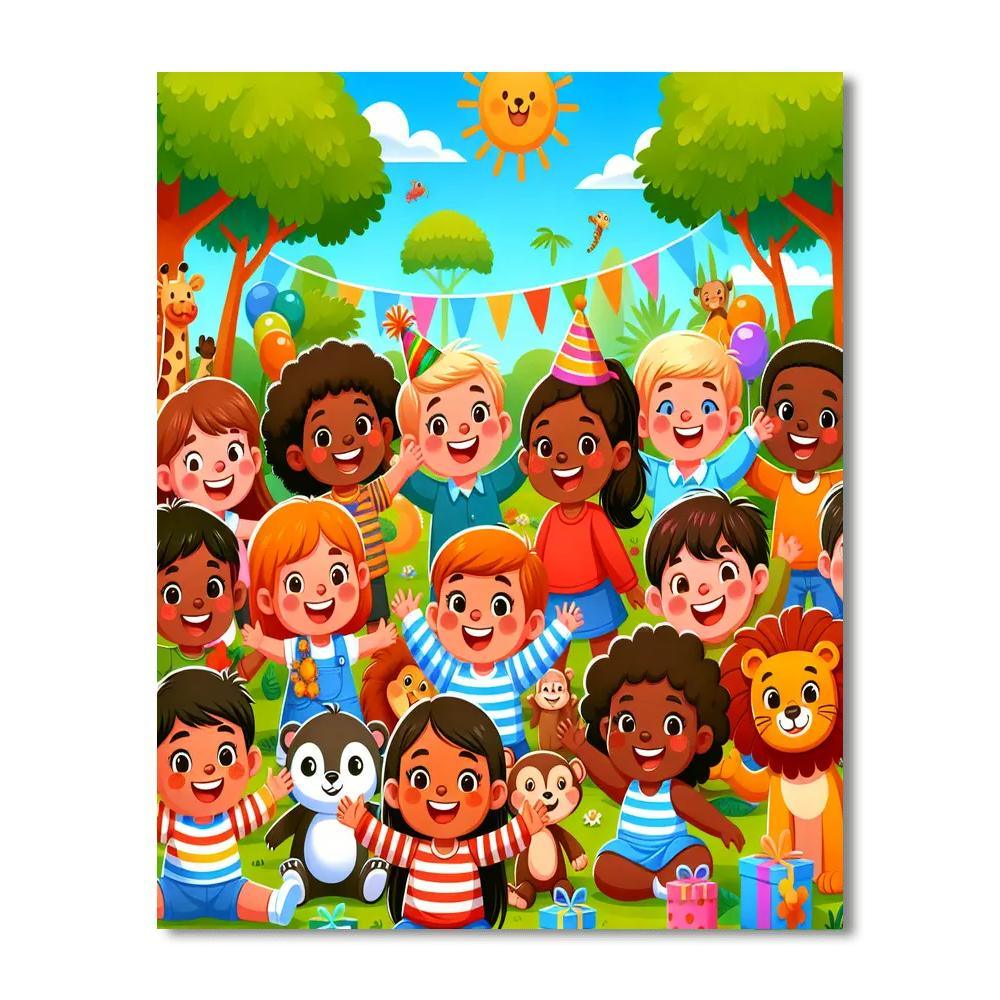 Jungle Adventure Party Paint By Numbers Kits
