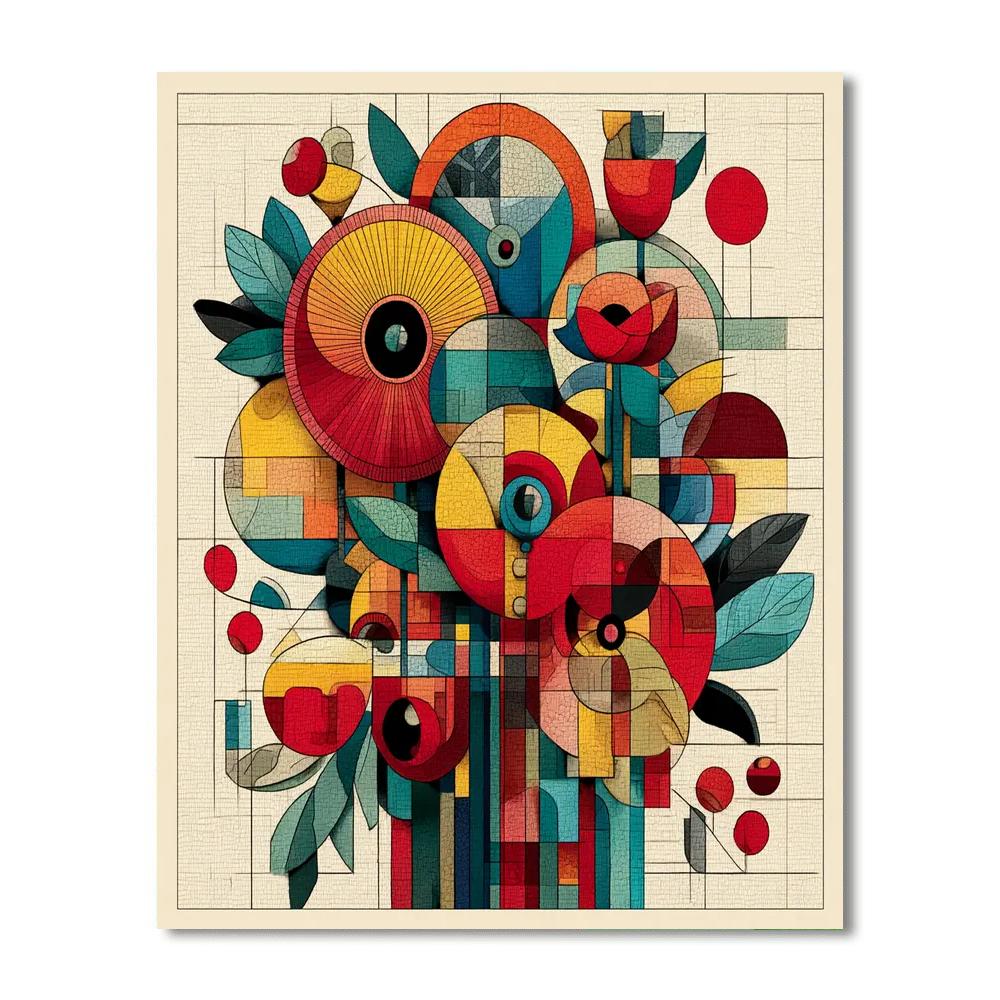 Picasso Inspired Picasso's Floral Carnival  Paint By Number