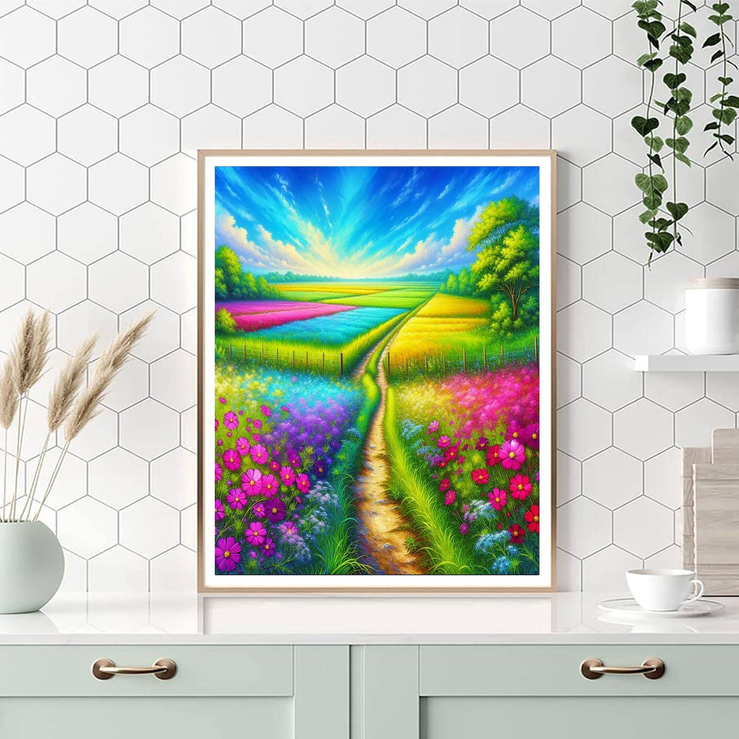 Wildflower Trail Escape Paint By Numbers