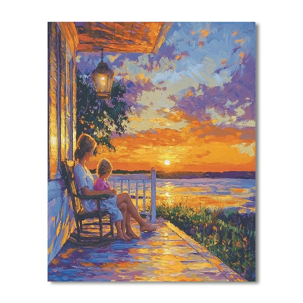 Evening's Golden Glow Painting Number Kit