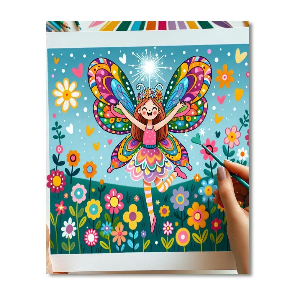 Frolicking Fairy Numbered Painting Kits