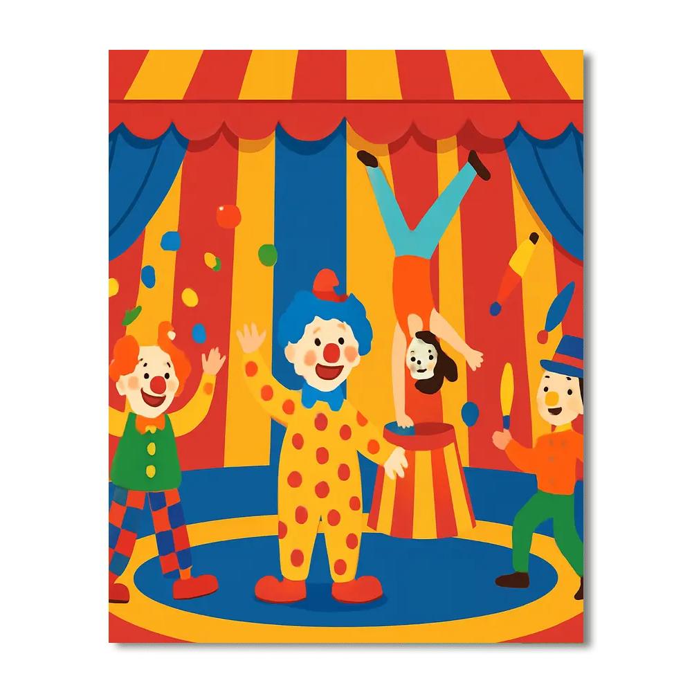 Circus Of Fun And Laughs DIY Paint By Numbers