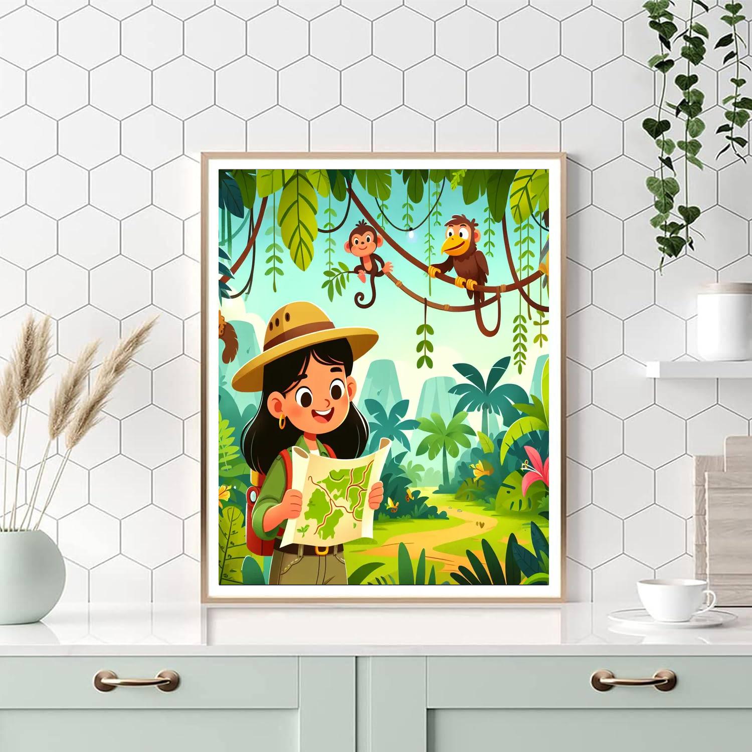 Jungle Exploration Quest Painting Number Kit