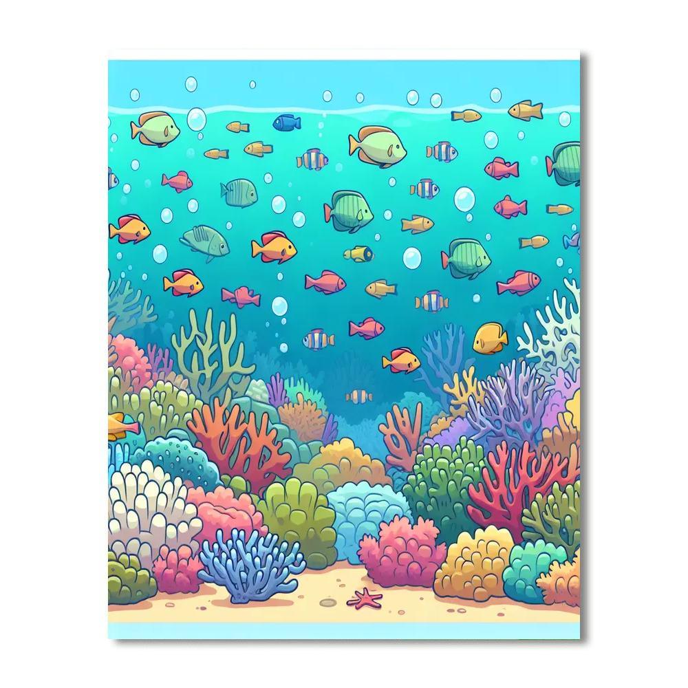 Exploring The Great Barrier Reef Paint By Numbers Art