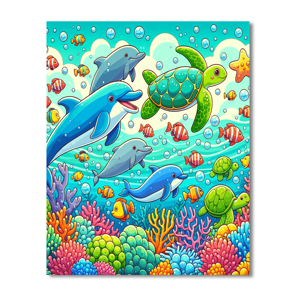 Joyful Ocean Safari DIY Paint By Numbers