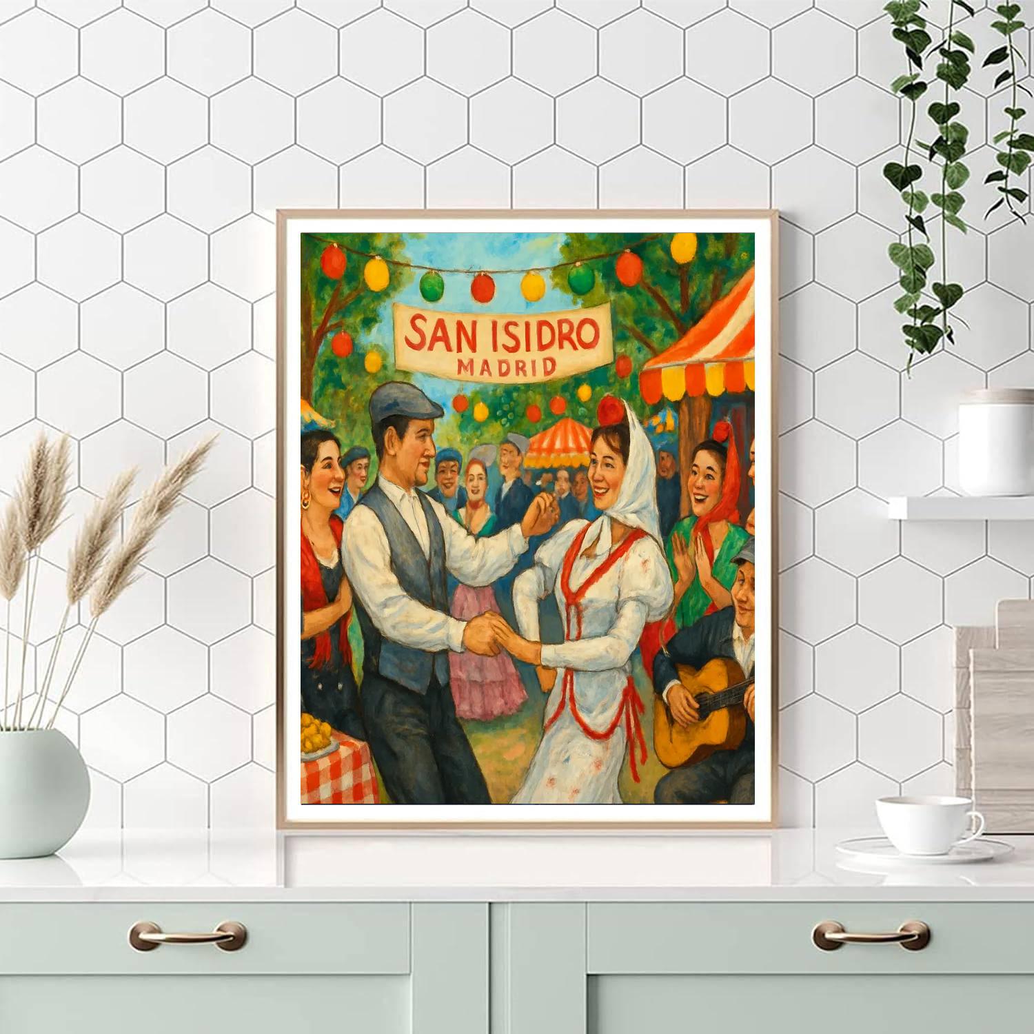 The Festival Of San Isidro Numbered Painting Kits