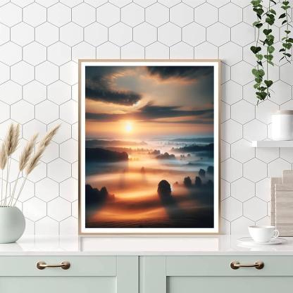 Blissful Morning Mist Paint By Numbers Art
