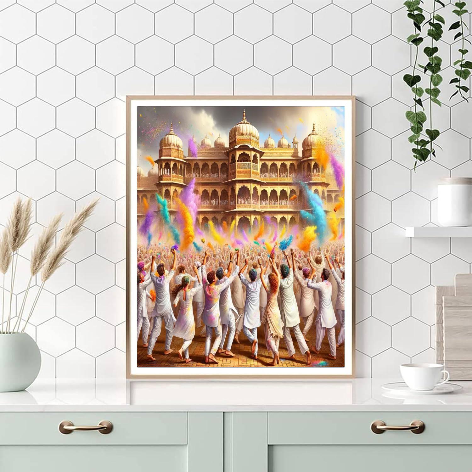 Festival Of Colors - Holi, India Paint By Number