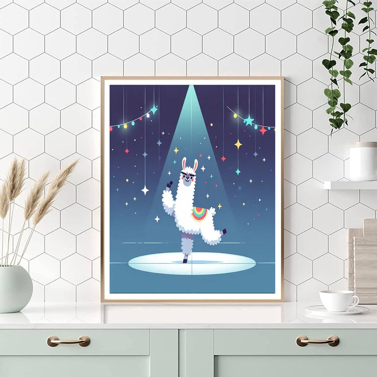 Silly Llama's Dance Party Paint By Color