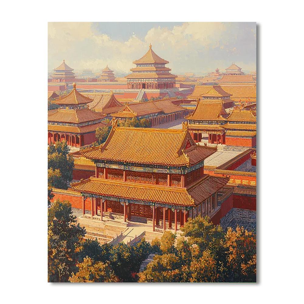 The Forbidden City - China Numbered Painting Kits