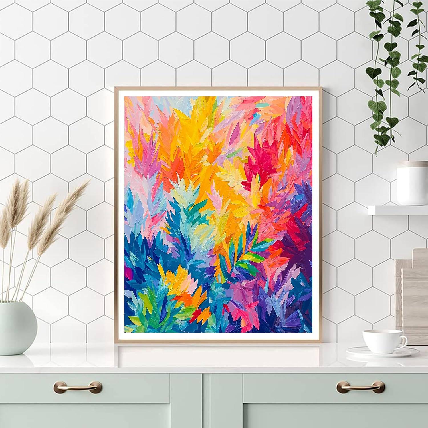 Paul Cézanne Inspired Abstract Garden  Painting By Numbers Kit