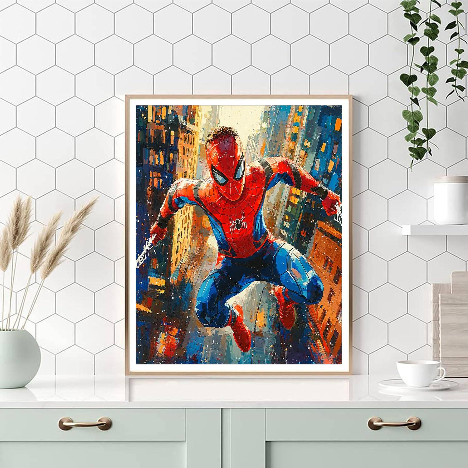 Tom Holland: The Youthful Bravery Of Spider-man Painting Number Kit