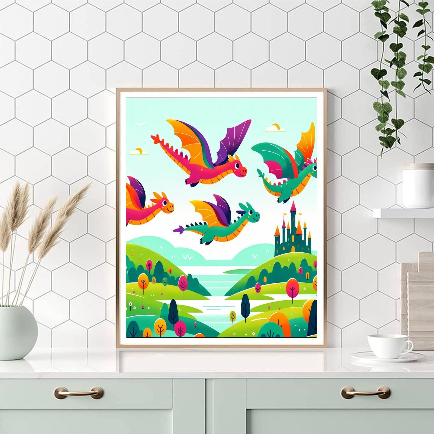 Enchanting Dragon Valley Paint By Number