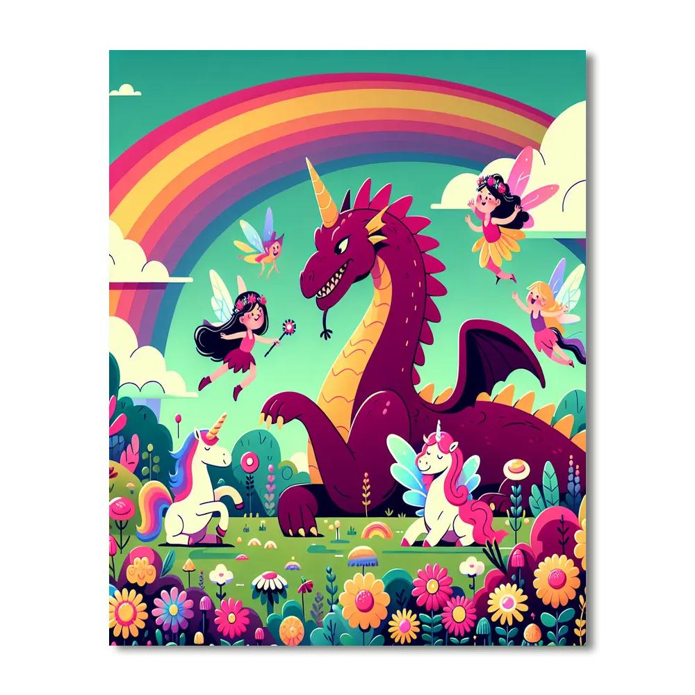 Adventures With Magical Creatures Numbered Painting Kits