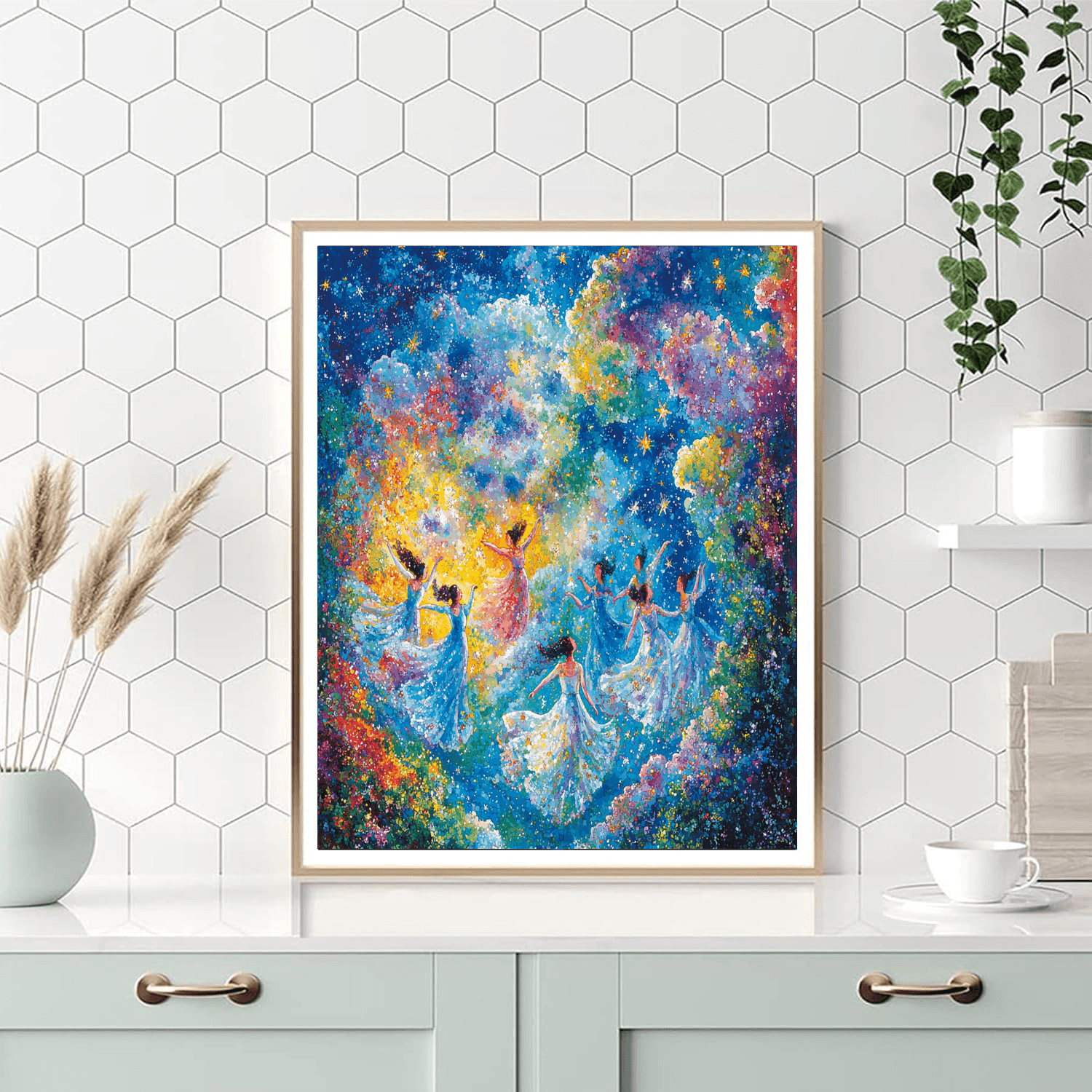 Chagall Inspired Dancing In The Sky  Painting By Numbers Kit