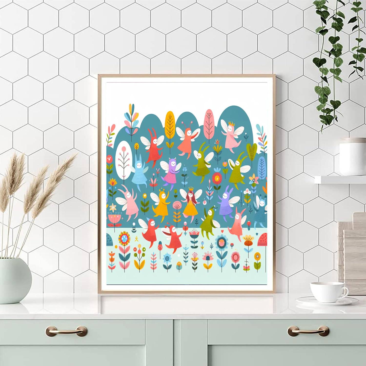 Frolic In The Fairy Garden Painting By Numbers Kit