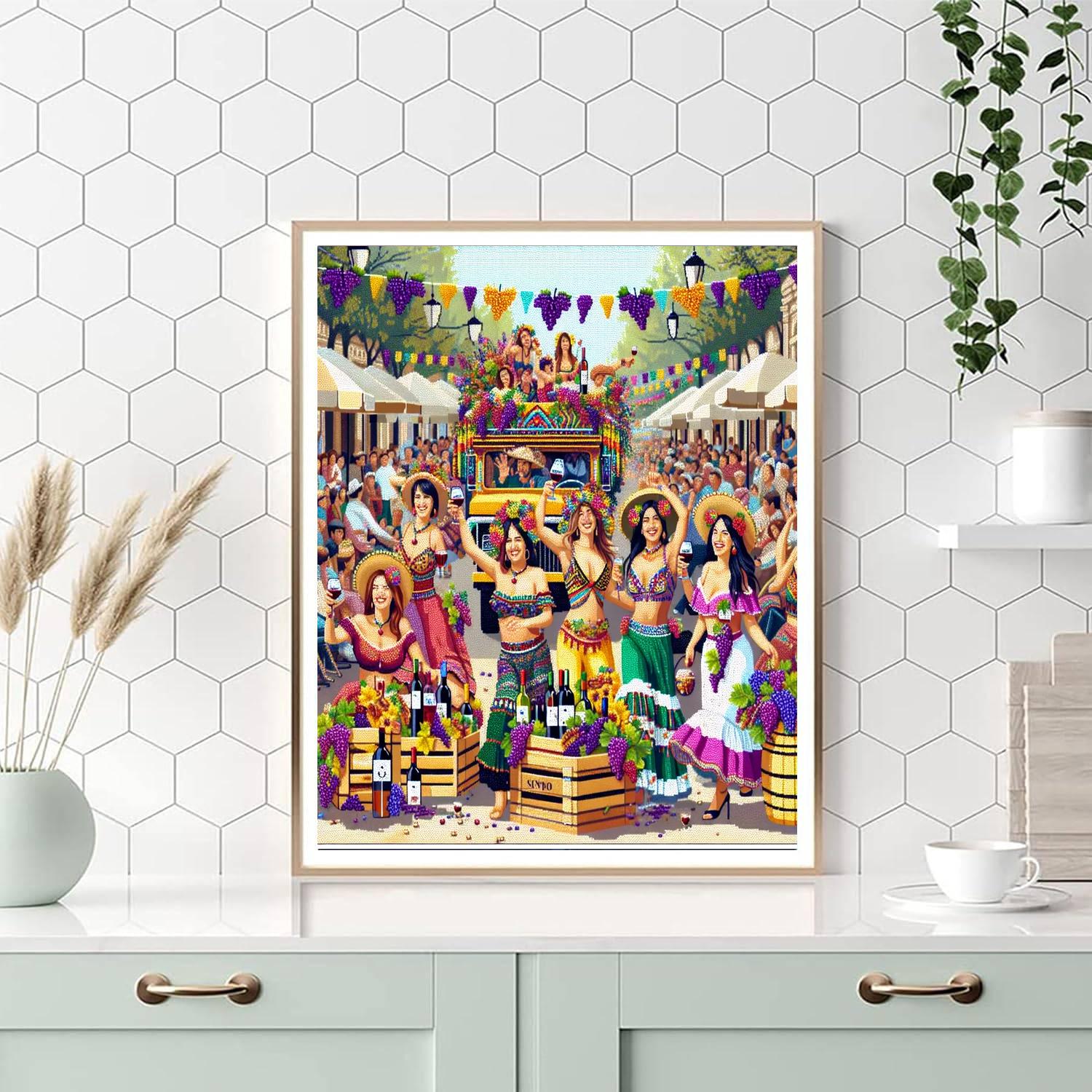 Grape Harvest Festival Numbered Painting Kits