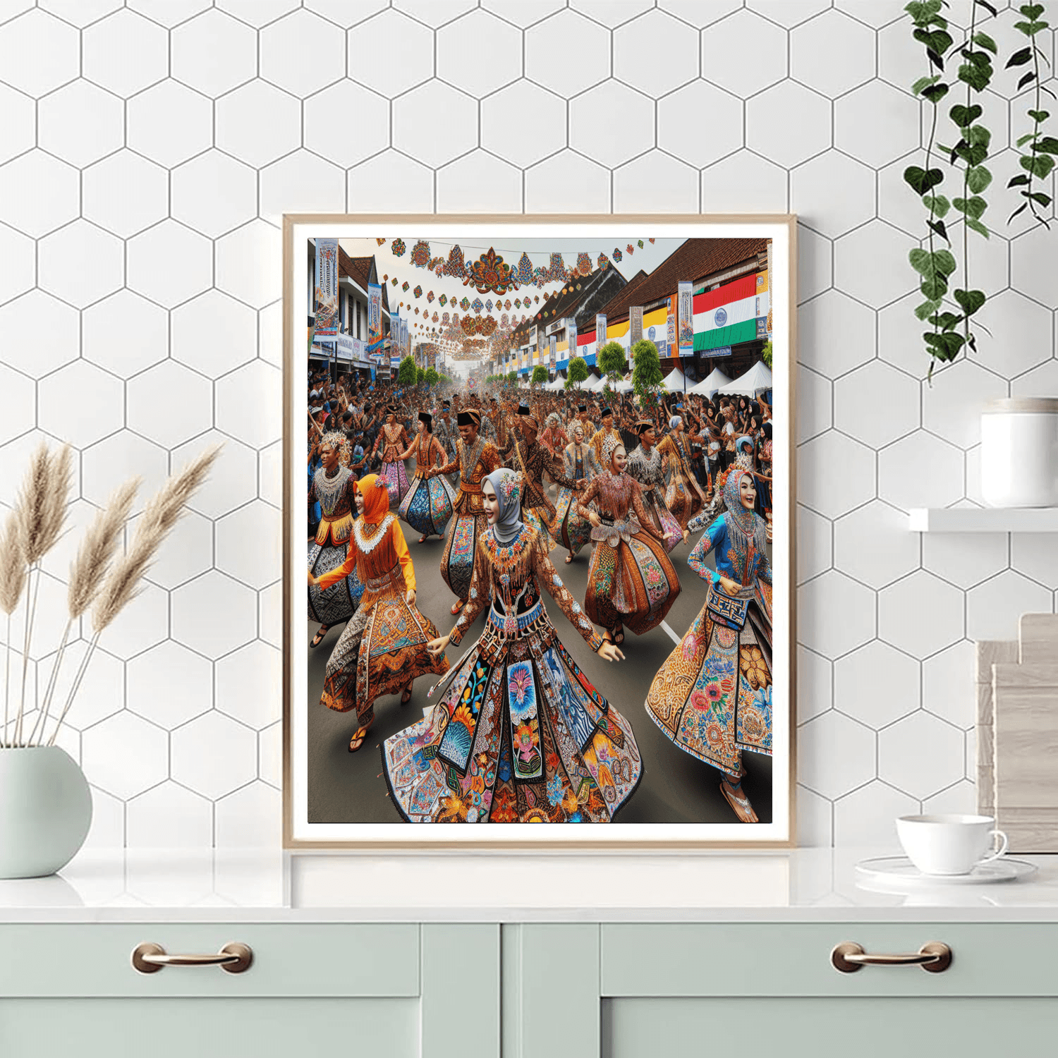 Karnival Batik - Indonesia Number Painting