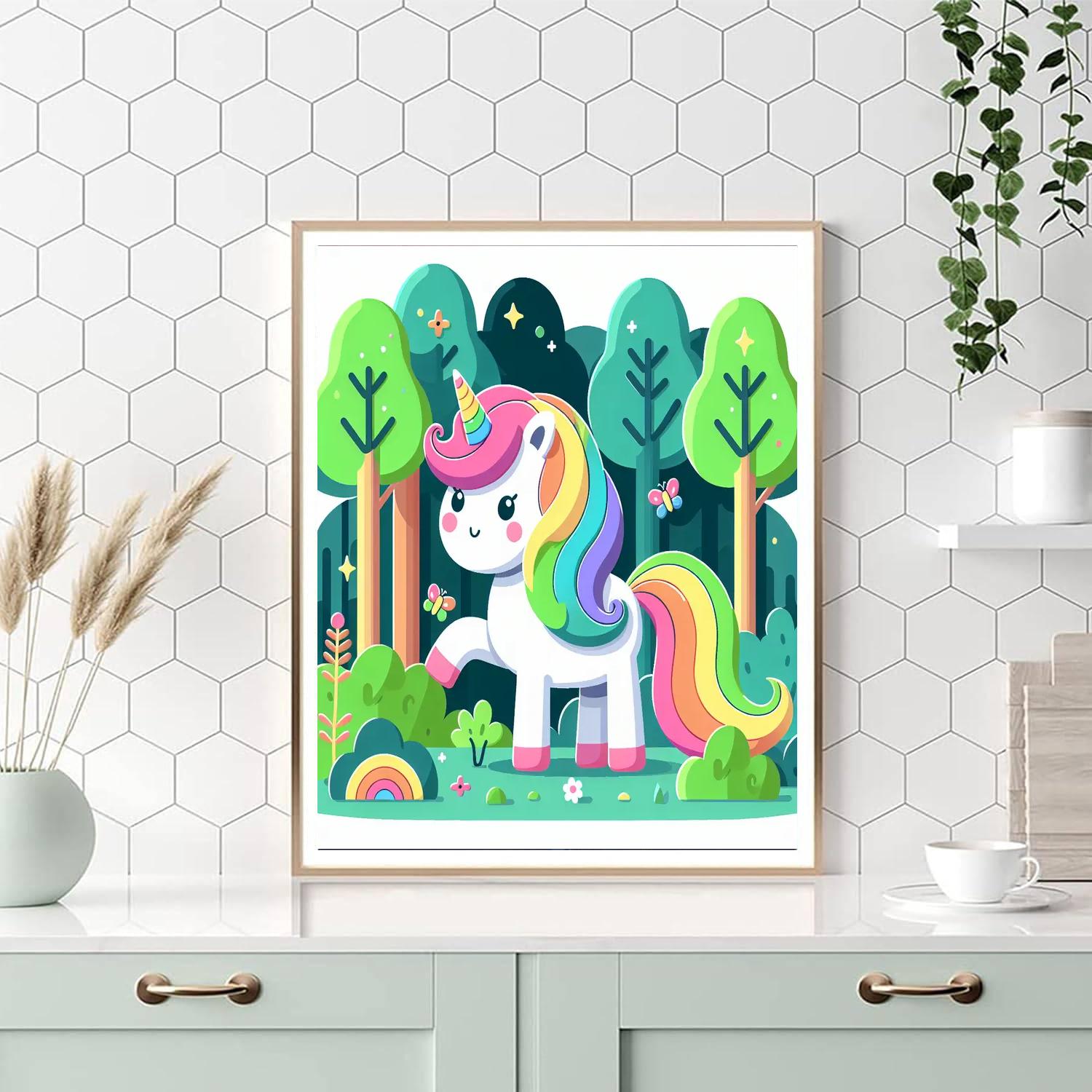 Adventurous Unicorn Quest Paint By Color