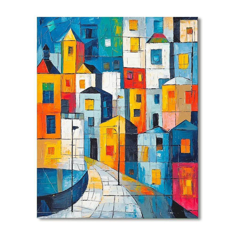 Pablo Picasso Inspired Picasso's Rhythmic City  Numbered Painting Kits