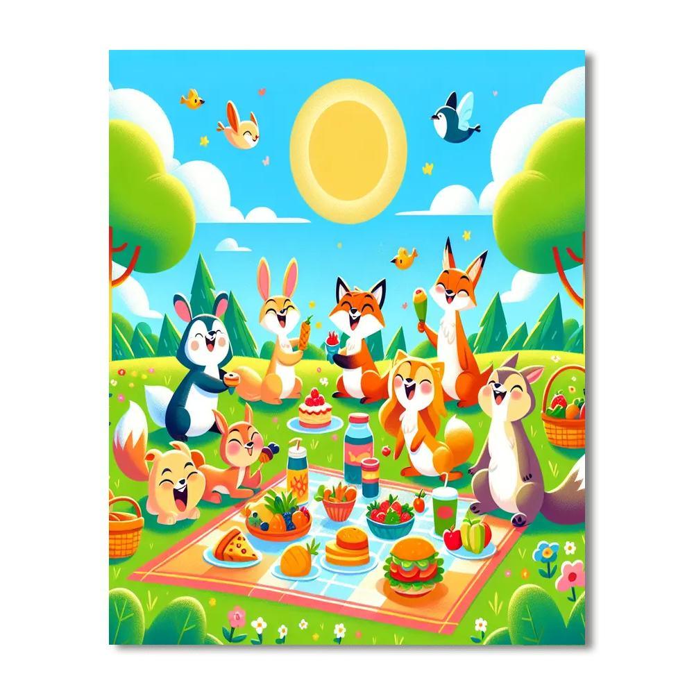 Delightful Spring Picnic Paint By Number