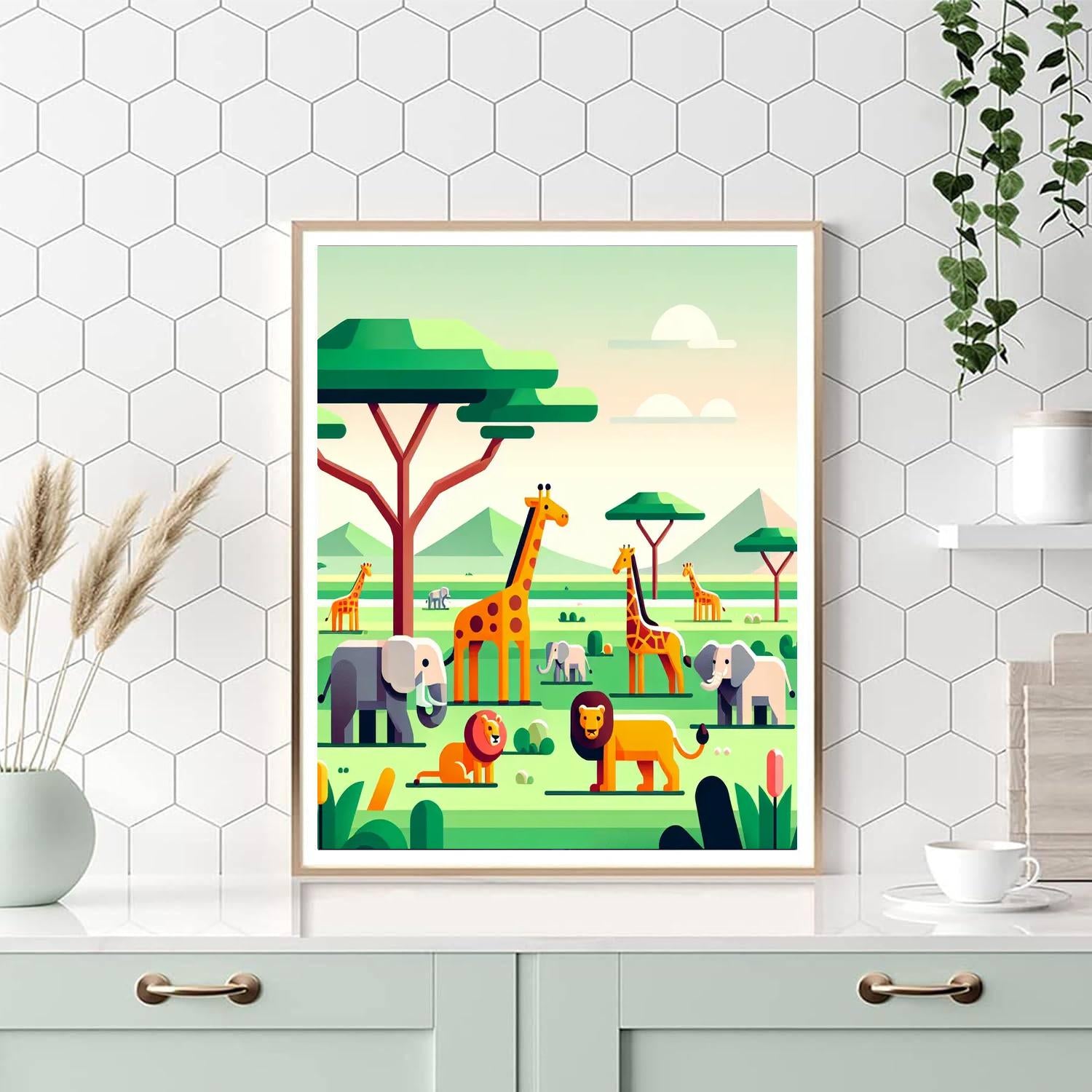 Savanna Safari Expedition Numbered Painting Kits